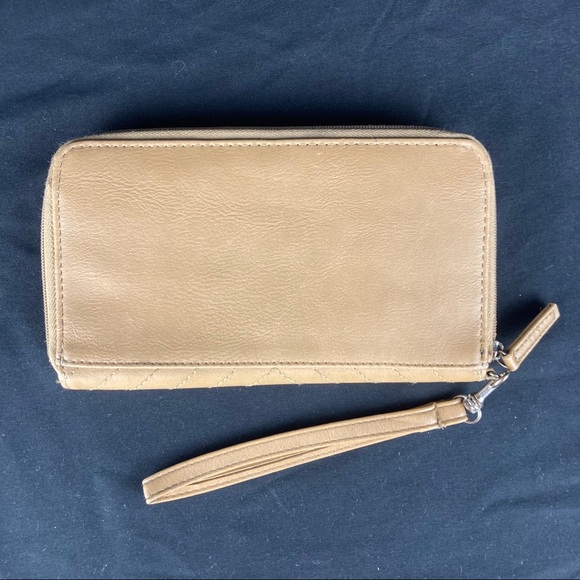 Joes jeans faux leather zip around wristlet - Picture 7 of 10